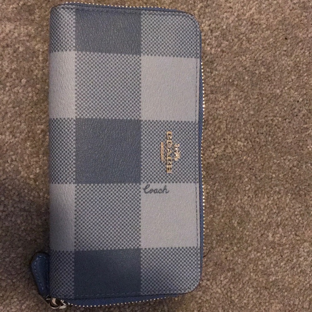 Coach zip-up wallet